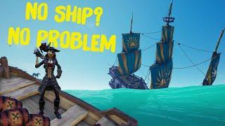 How To SINK A GALLEON With NO SHIP | Sea of Thieves