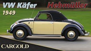 VW Beetle Hebmüller Cabriolet, 1949, the holy grail - With cardboard cover letter and complete hi...