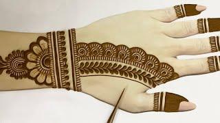 New stylish back hand mehndi design | Mehandi ka design | mehndi design |easy designs | mehndi.