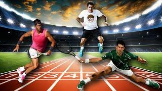 33 CRAZY Tennis Sprints by the GOATs (Federer, Djokovic and Nadal!)