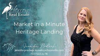 Market Update~WGV-Heritage Landing in World Golf Village, St. Augustine, Florida