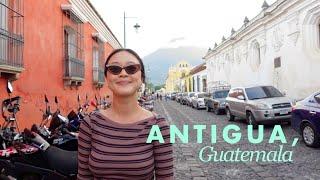 ANTIGUA, GUATEMALA Travel Vlog  | cafe hopping, hiking Pacaya, touring an organic farm, and MORE!