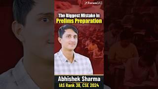 Crack UPSC Prelims by Avoiding This Costly Mistake – Learn from IAS Rank 38 Abhishek Sharma