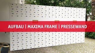 Mobile Pressewand - Maxima Frame - Superschneller Aufbau