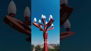 Бишкек  Новые фонарные столбы на проспекте Мира #Кыргызстан #Дрон