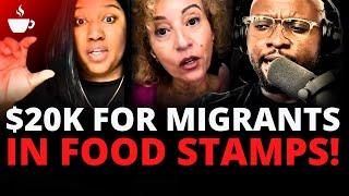 Tax Payers React To Migrants Getting $20,000 In Food Stamps | The Coffee Pod