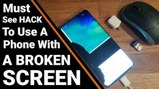 How to access unlock and use a phone with a BROKEN SCREEN, Samsung S10 cracked screen Android Phone