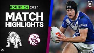 NRL 2024 | Bulldogs v Sea Eagles | Match Highlights