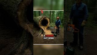 Shocking Discovery Inside Hollow Tree…