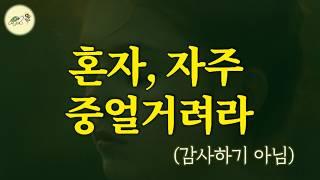혼자서, 한 번이라도 더 '이 말'을 중얼거려라. 실제로 이거 하나로 인생이 송두리째 바뀐다_최신 뇌과학계가 밝혀낸 인생을 바꾸는 미친 말버릇