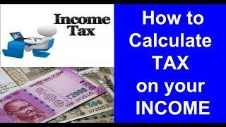 How to calculate tax on your income with example l Short cut trick to calculate tax