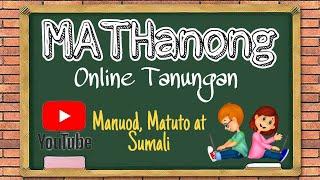 MATHanong Online Tanungan | Episode 11 | MATH IS FUN | SIR NIKZ