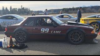 2025 BSCC Practice TNT Solo Autocross CAMT Fox Mustang Foxbody SCCA Ford Racing Megasquirt 3 Pro MS3