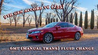 How to: 9th Gen Accord V6 manual trans fluid change