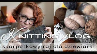 Knitting Vlog 53 SKARPETKOWY RAJ -włóczki skarpetkowe, wzory,książki,gadżety dziewiarskie,polecenia