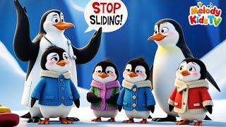 Five Little Penguins' Winter Adventure + More Nursery Rhymes & Kids Songs  -  Melody Kids Tv