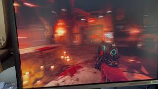 Doom 2016 video clip using HP Compaq LA2405WG 24" ultra wide monitor