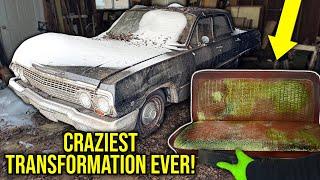 Cleaning A 63 Year Old Barn Find! | Craziest Transformation EVER!