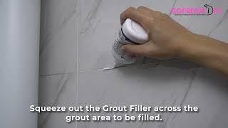 Tile Reform Grout Filler Application Guide - Repair missing grout between floor or wall tiles