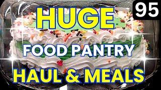 FRUGAL LIVING & Food Pantry Haul 2024 - Food Haul - FOOD BANK - Food Pantry Haul - Budget Meals