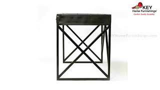 Four Hands Iron Desk With 3 Drawers Antique Black IRCK-DK50 | KEY Home