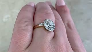 0.71ct Diamond Floral Cluster Engagement Cartagena Ring - hand video -