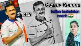 National Coach of the Indian Para-badminton team - Respected Gourav Khanna sir Sketch