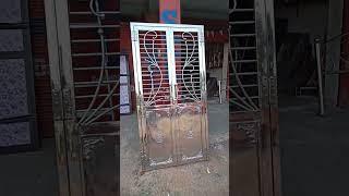 304 steel doors design/stainless steel gate design/double doors design#shorts