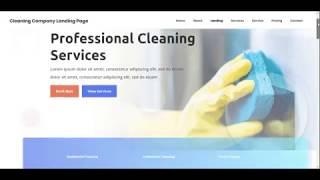 Cleaning Company Website Theme