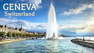  Walking in GENEVA 4K, Switzerland