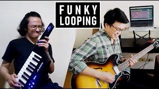 "Perfunkt" | Funk Guitar and Synth Keytar Live Looping by Ted and Kel