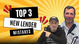 3 Most Common New Lender Mistakes #realestate #realestateinvesting #lendermistakes #newlendermistake