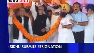 Sidhu submits resignation