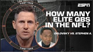 Stephen A. & Dan Orlovsky DISAGREE over the ELITE QBs in the NFL?!  | First Take