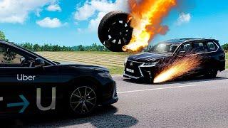 Realistic Highway Car Crashes - BeamNG Drive #1