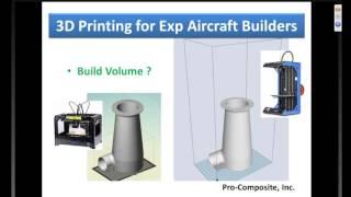 EAA Webinar- 3D Printing for Experimental Aircraft Builders
