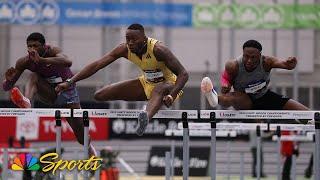 Grant Holloway extends 60m hurdles win streak at USATF Indoor Championships | NBC Sports