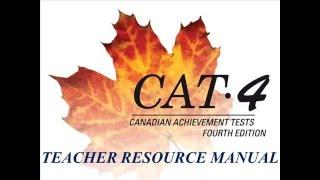 CAT4 Teacher Resource Manual