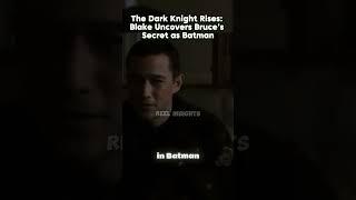 The Dark Knight Rises: Blake Uncovers Bruce’s Secret as Batman#TheDarkKnightRises#batman #BruceWayne