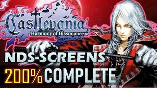 Castlevania: Harmony of Dissonance ~  Ultimate Guide - 200% (Nintendo DS - Screens) Hard mode