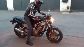 Honda CB-1 Burnout