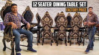 12-Seater Dining Table Set - Paint, Types and Finishes Explained - Dining Table - Aarsun 