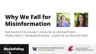 MisinfoDay 2022: Why We Fall for Misinformation with Maddy Jalbert & Kate Starbird