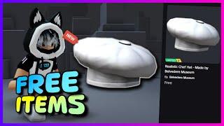 New FREE LIMITED UGC item , How to get Realistic Chef Hat Made by Belvedere Museum on ROBLOX