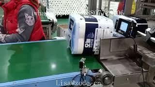 Automatic Kitchen Towel Paper Rolls Packaging Machine Using in Korea