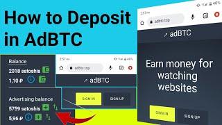 How to Deposit Money In AdBTC | Deposit For Advertising Balance Through Payeer