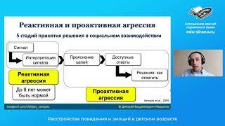 «Расстройства поведения и эмоций в детском возрасте»