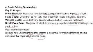 Introduction to Pricing Strategy