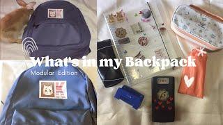 What’s in my backpack [SHS Student] Modular Essentials