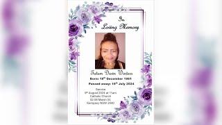 In Loving Memory of  Tatum-Dawn Winters